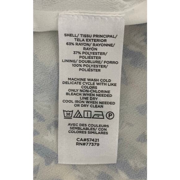 Ann Taylor Tie Back Puff Sleeve Short sleeve top blouse sx LG NWT - Picture 11 of 12